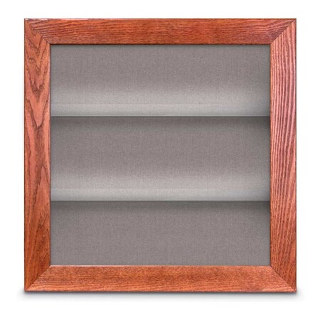 United Visual Products Outdoor Enclosed Combo Board, 42"x32", Gold Frame/Grey & Pearl UVCB4232ODG-GREY-PEARL